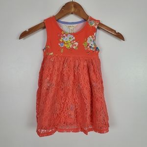 Matilda Jane NWT Layla dress toddler Size 2 floral print lace sleeveless